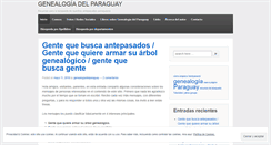 Desktop Screenshot of genealogiadelparaguay.com