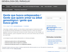 Tablet Screenshot of genealogiadelparaguay.com
